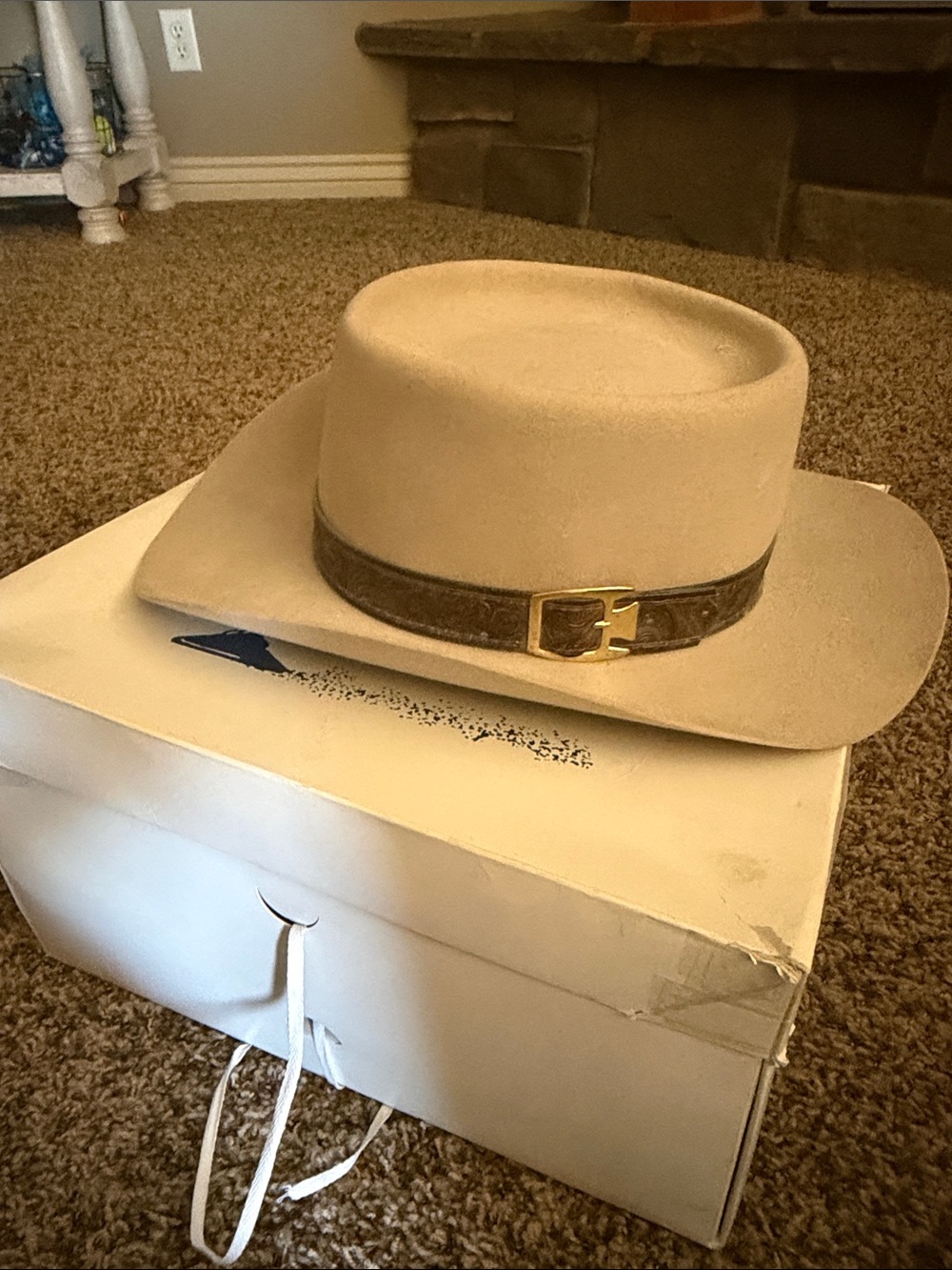 Vintage John B. Stetson 4X Beaver Cowboy Hat